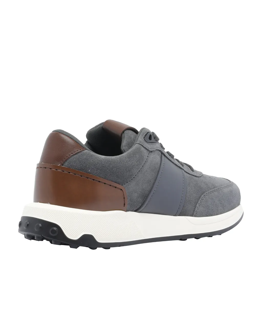 Panelled Lace-Up Sneakers