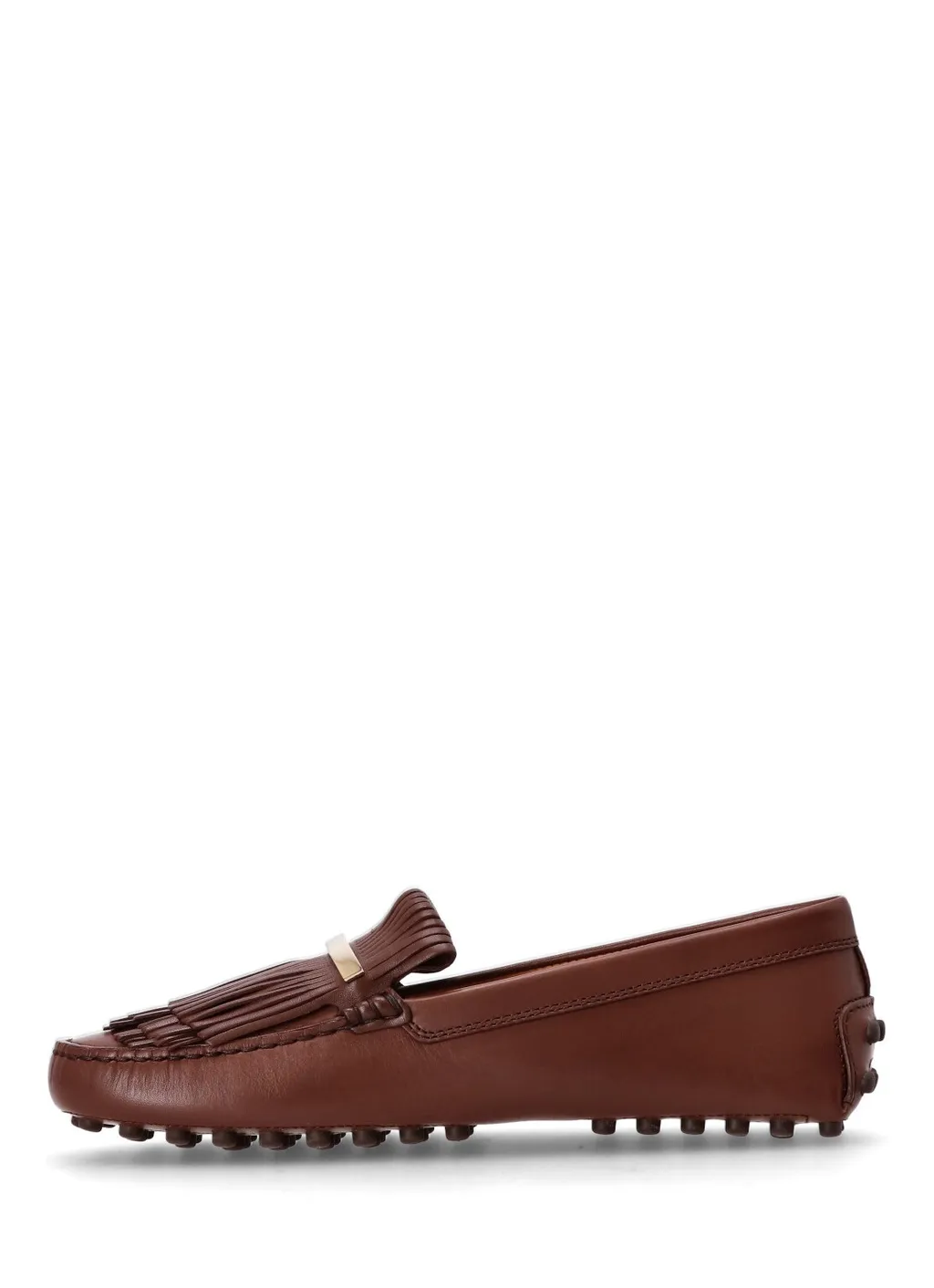 Fringe-Detail Leather Loafers