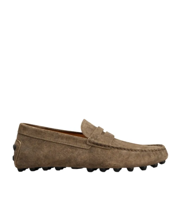 Round-Toe Slip-On Loafers