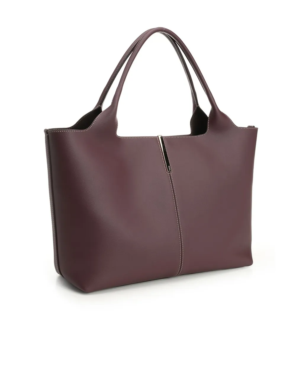 Logo Plaque Medium-Small Shopping Bag