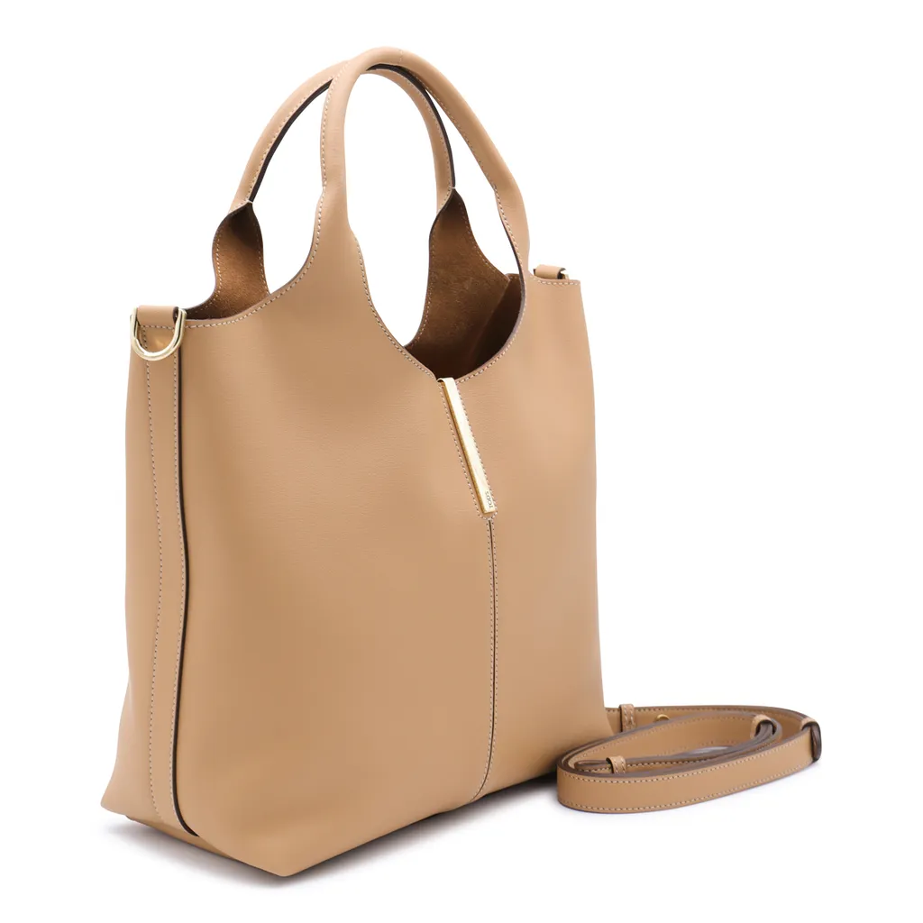 Logo Engraved Small Shopper Bag