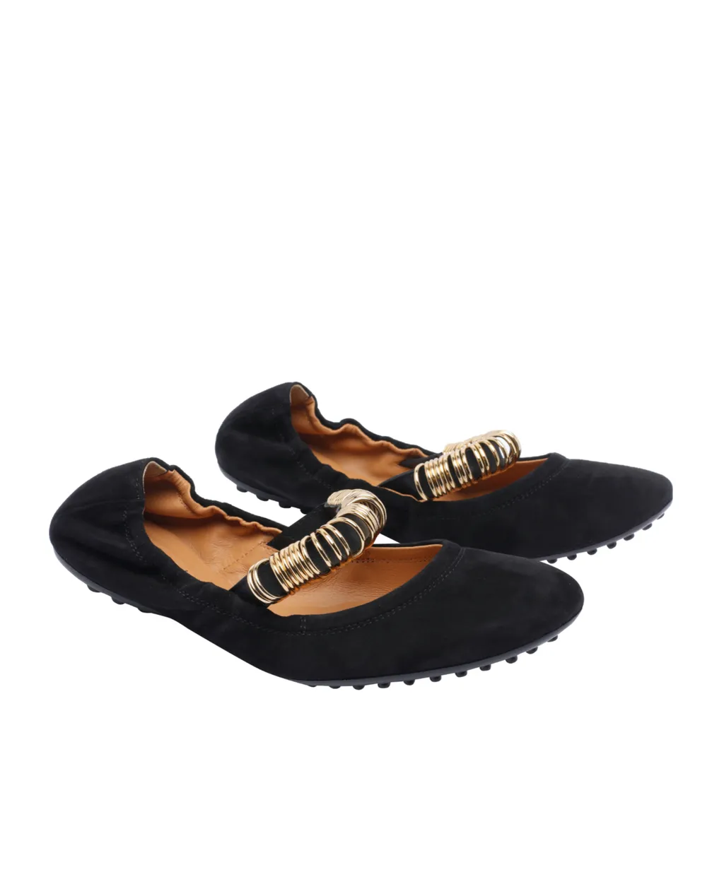 Ring Embellished Ballerinas
