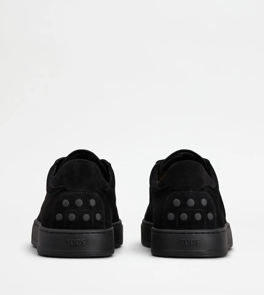Logo Printed Round Toe Sneakers