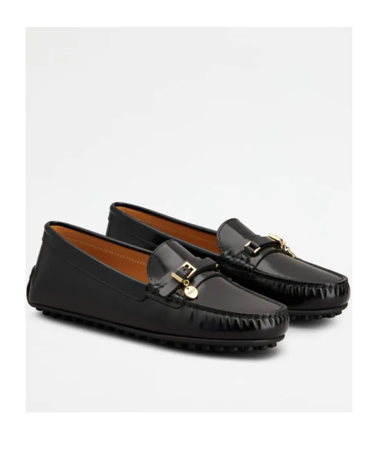 Logo Plaque Buckle Loafers