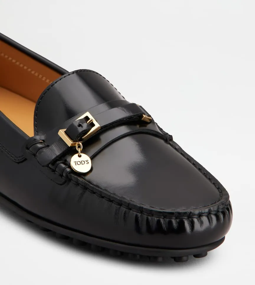 Logo Plaque Buckle Loafers