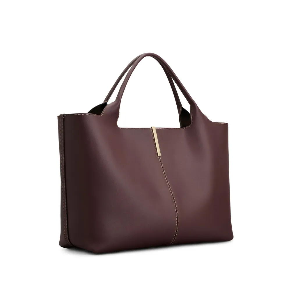 Logo Engraved Medium Shopping Bag