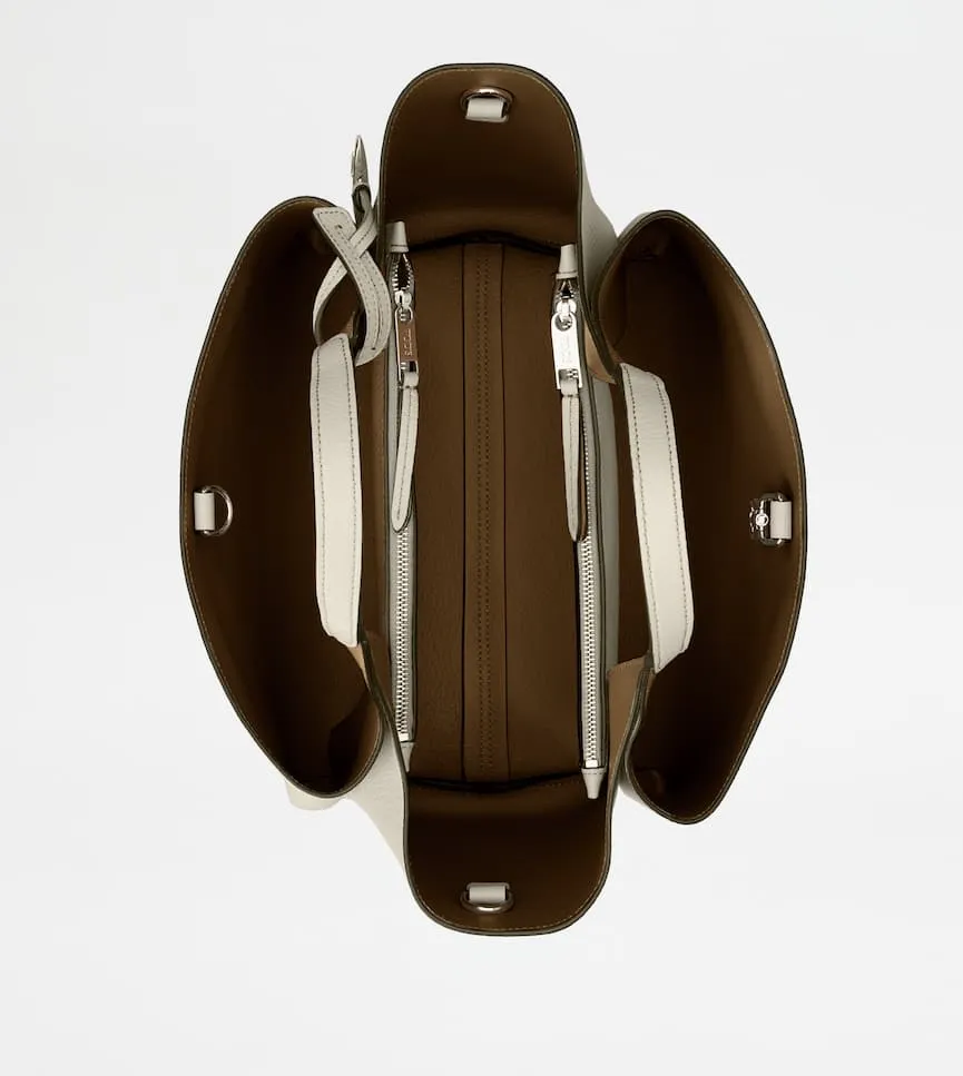 Logo Plaque Top Handle Bag