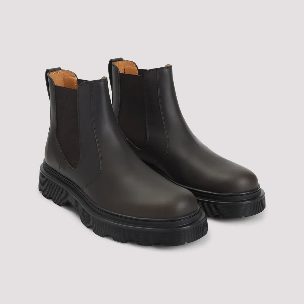 Round Toe Slip-On Ankle Boots