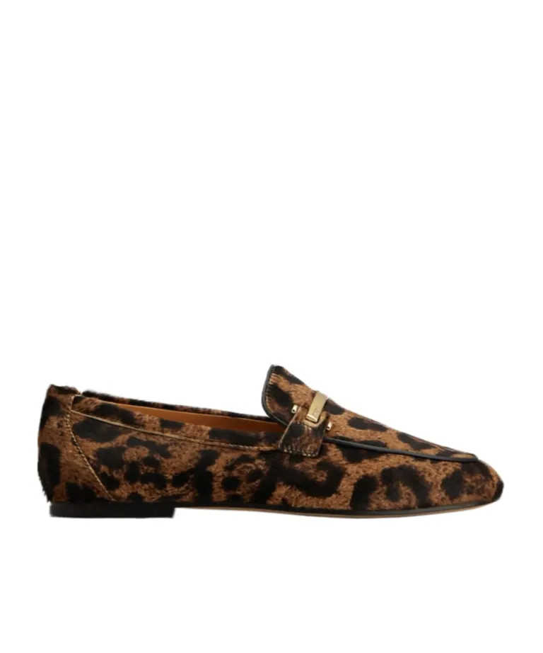 Pony Effect Printed Loafers