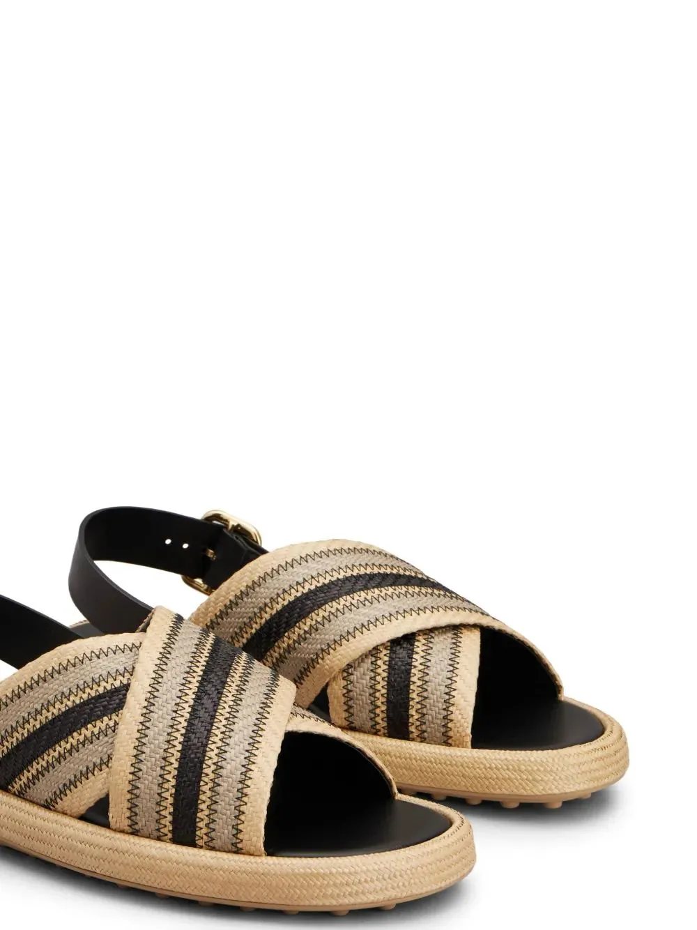 Round Toe Flat Sandals
