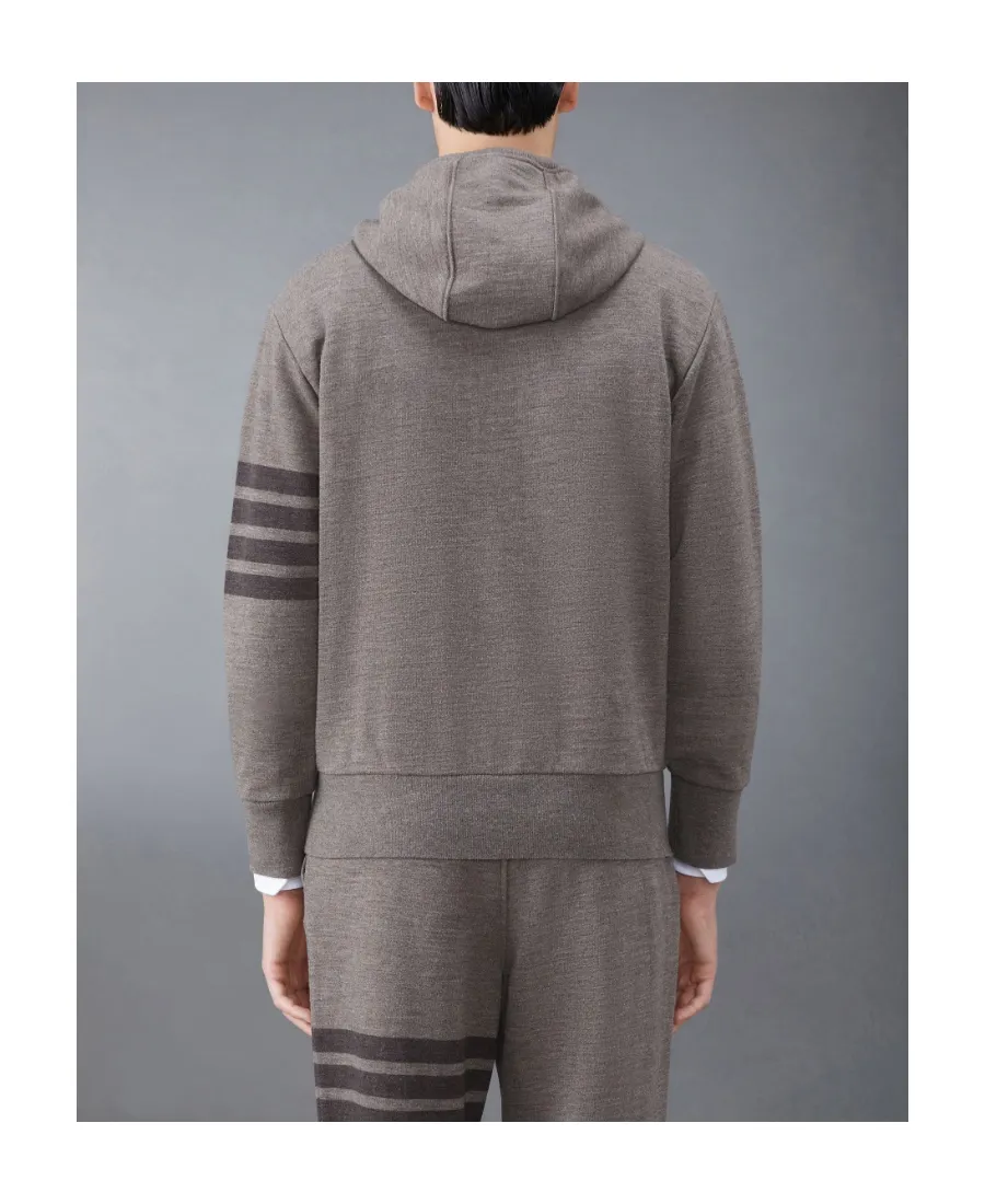 Stripe-Detailed Drawstring Hoodie