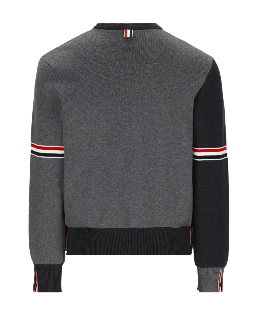 Color-Block Crewneck Sweater