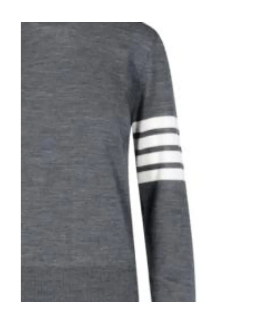 4-Bar Ribbed Crewneck Jumper