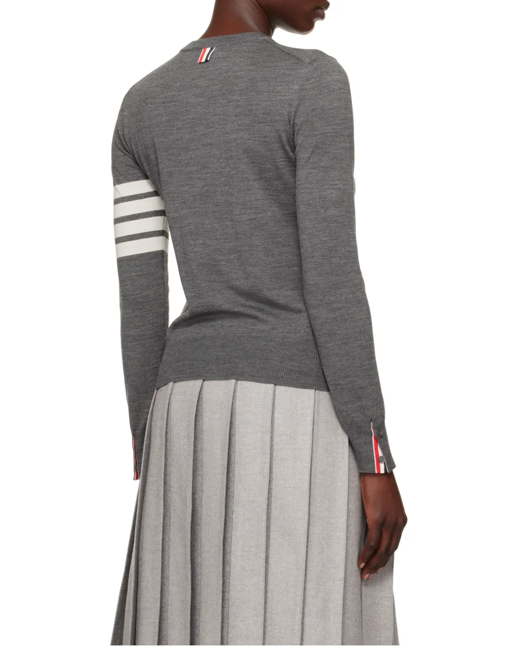 4-Bar Ribbed Crewneck Jumper