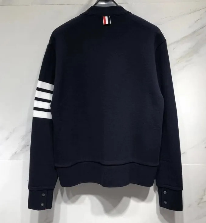 Logo Patch 4-Stripe Sleeved Cardigan