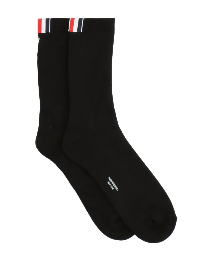 4 Bar Logo Detailed Socks
