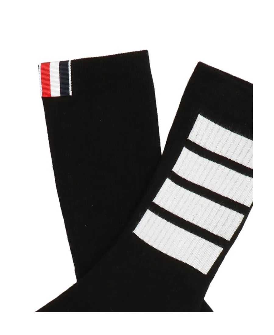4 Bar Logo Detailed Socks