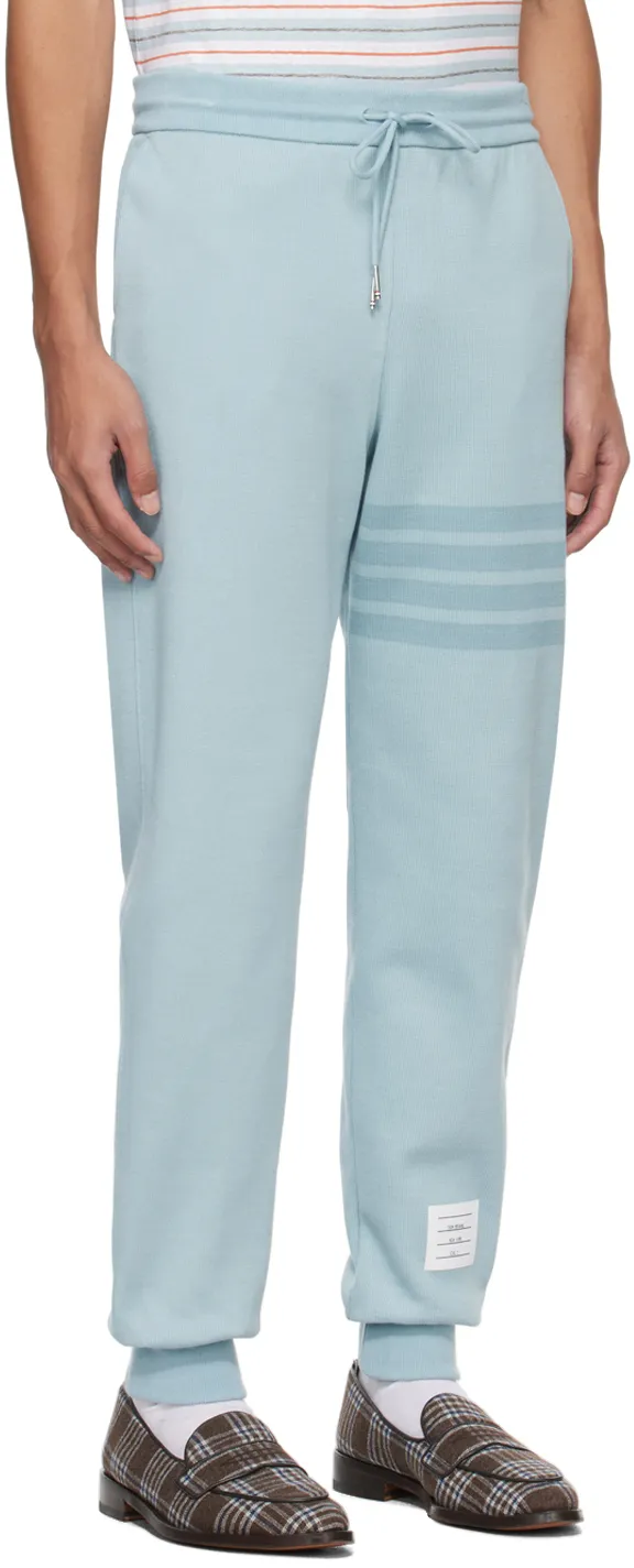4-Bar Striped Drawstring Track Pants