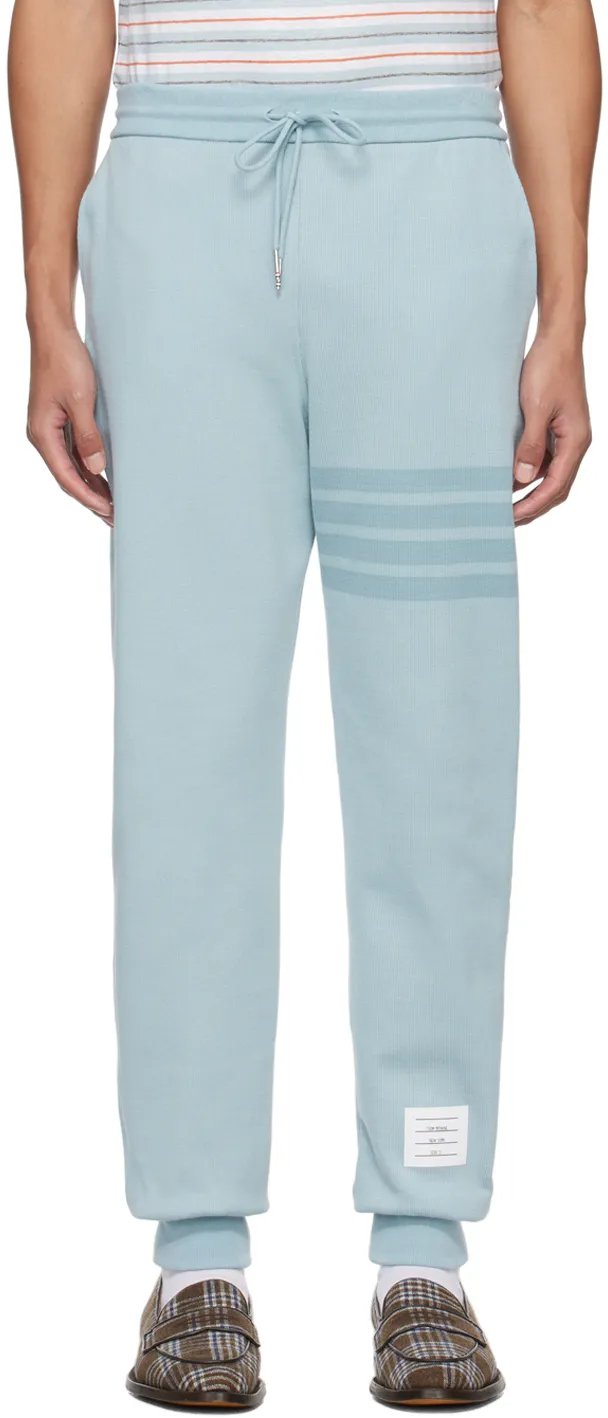 4-Bar Striped Drawstring Track Pants