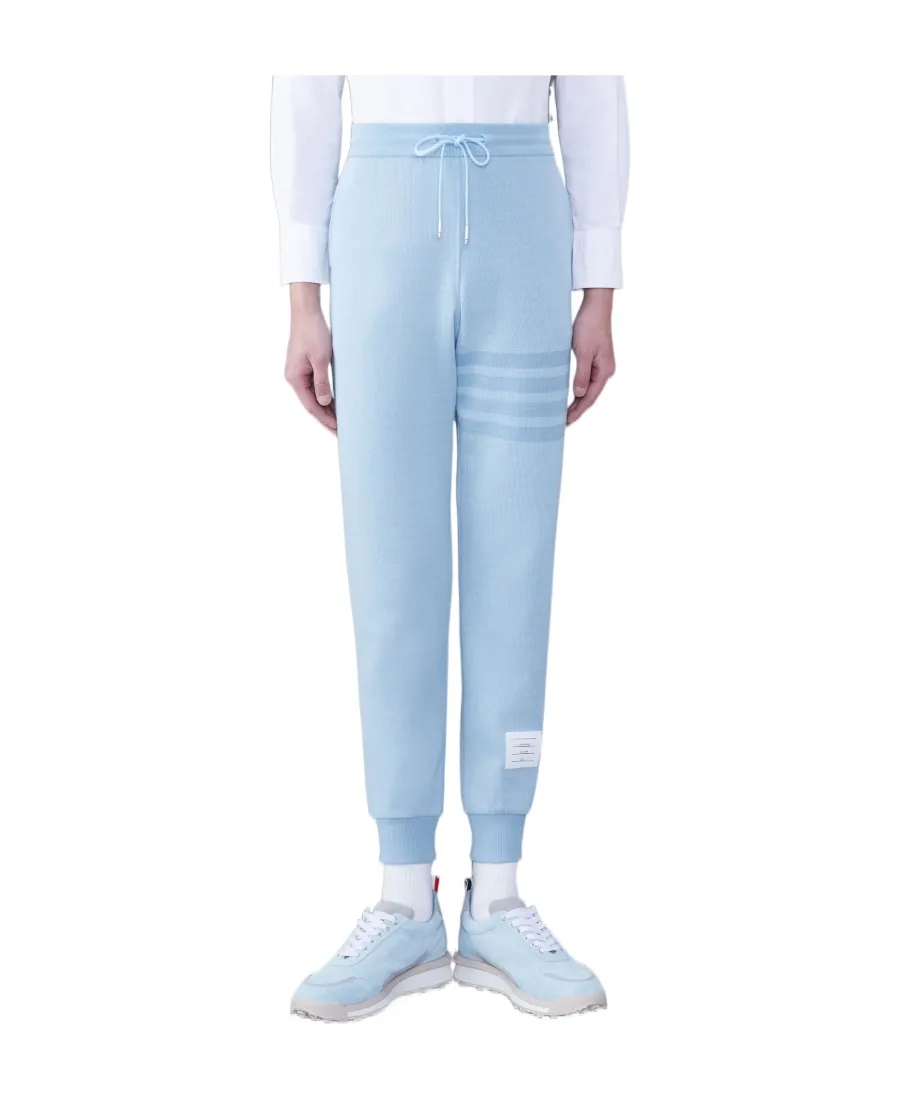 4-Bar Striped Drawstring Track Pants
