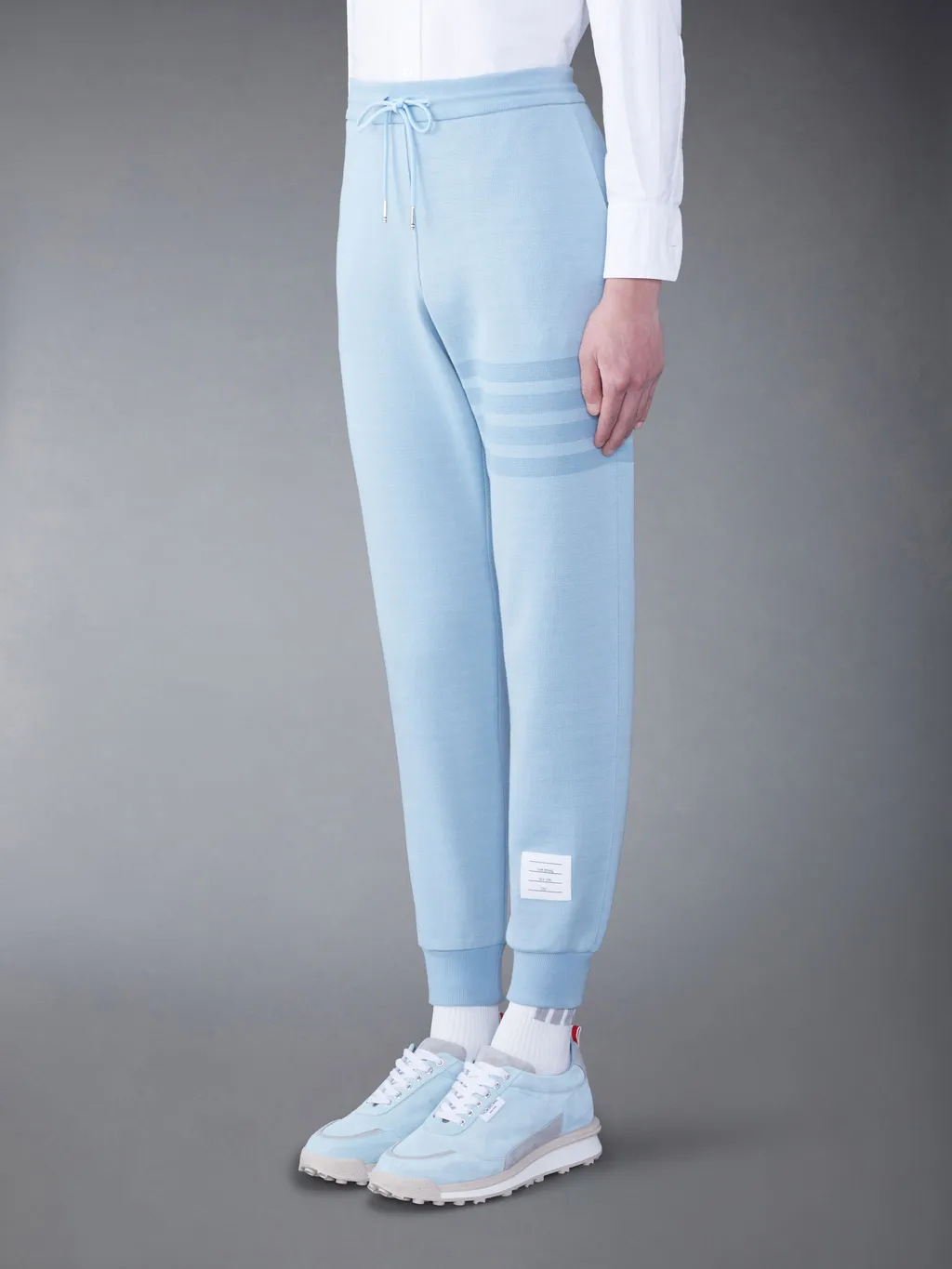 4-Bar Striped Drawstring Track Pants
