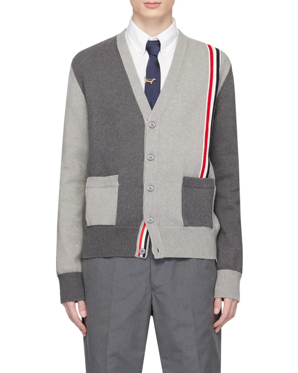 Funmix V-Neck Long-Sleeved Cardigan