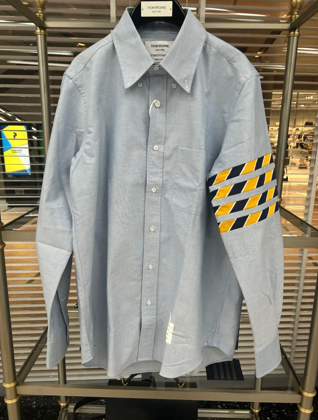 4-Bar Stripe Long-Sleeved Shirt