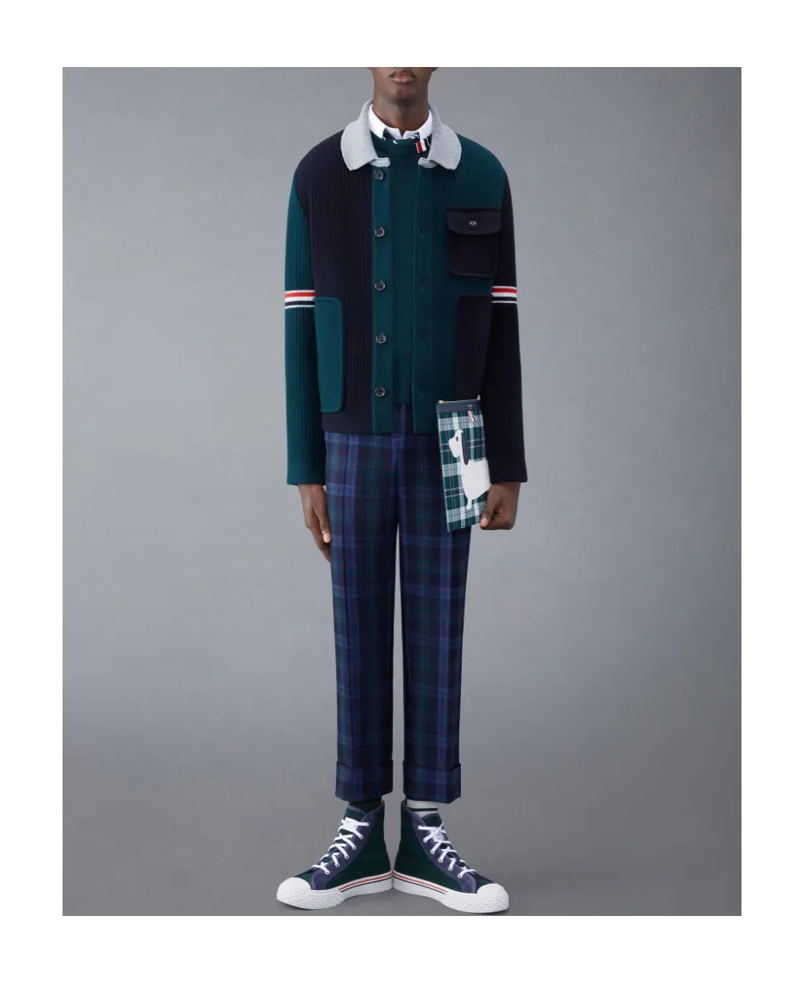Rwb Stripe Detailed Crewneck Jumper