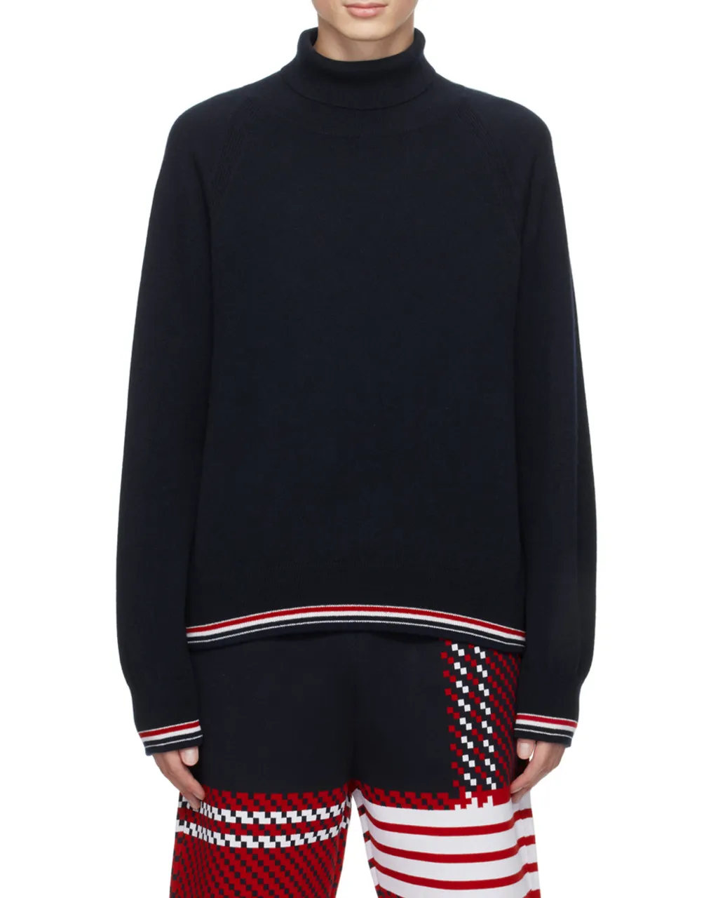High Neck Knitted Sweater