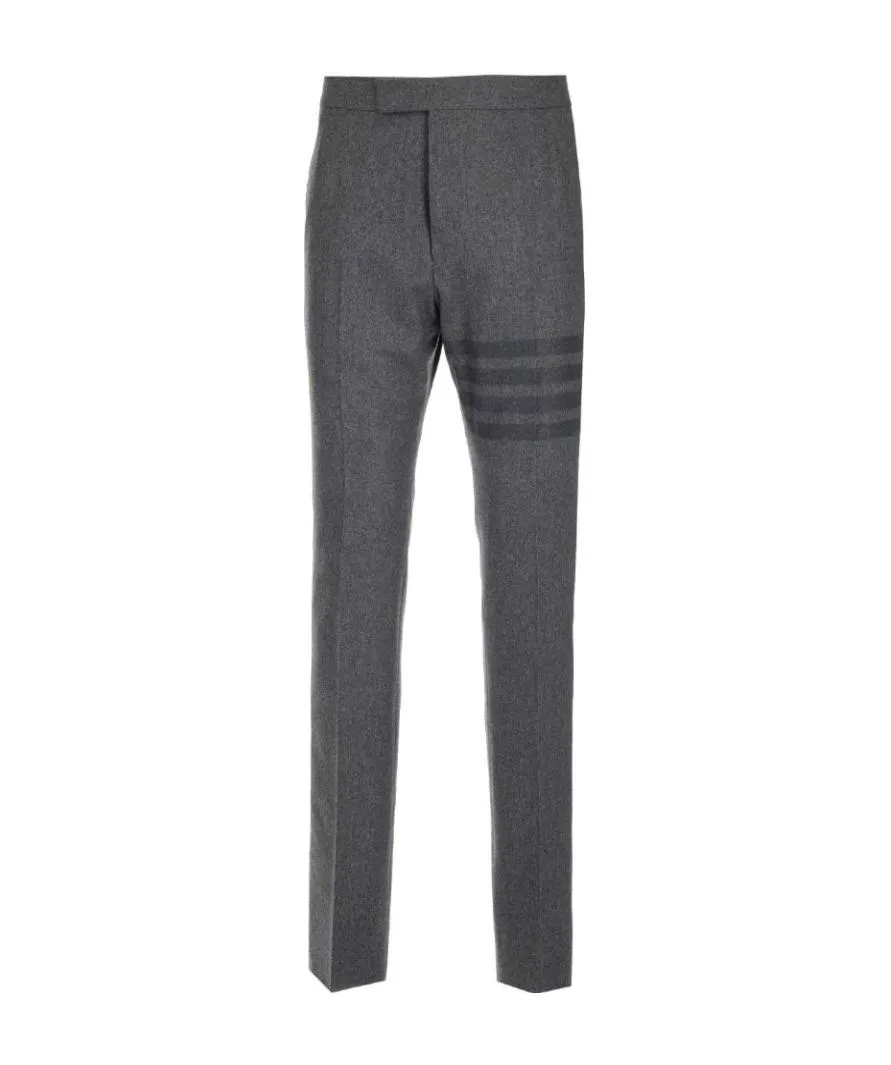 4 Bar Rolled Hem Trousers