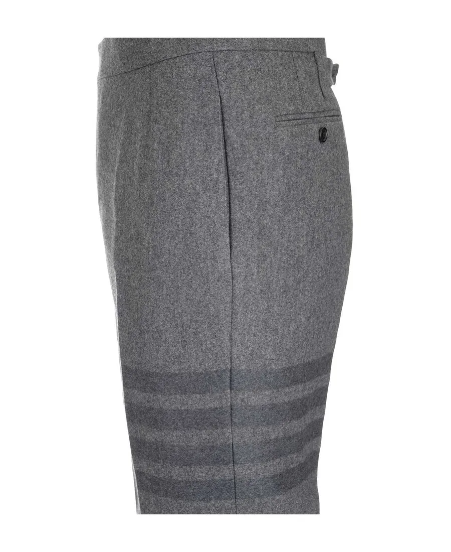 4 Bar Rolled Hem Trousers