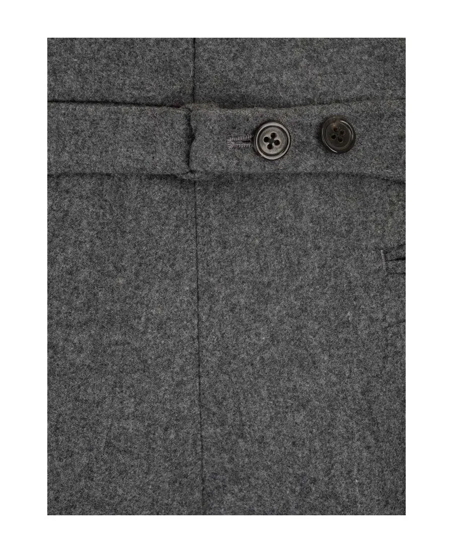 4 Bar Rolled Hem Trousers