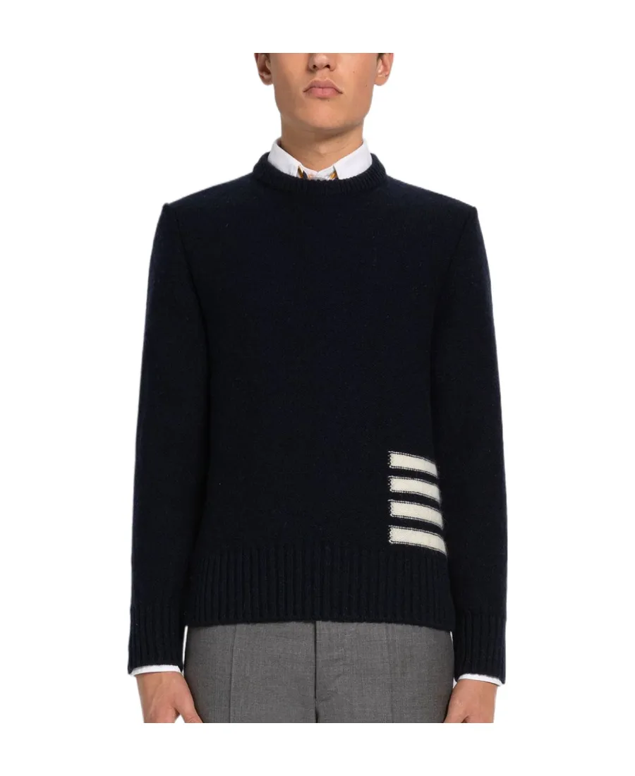 4-Bar Crewneck Sweater
