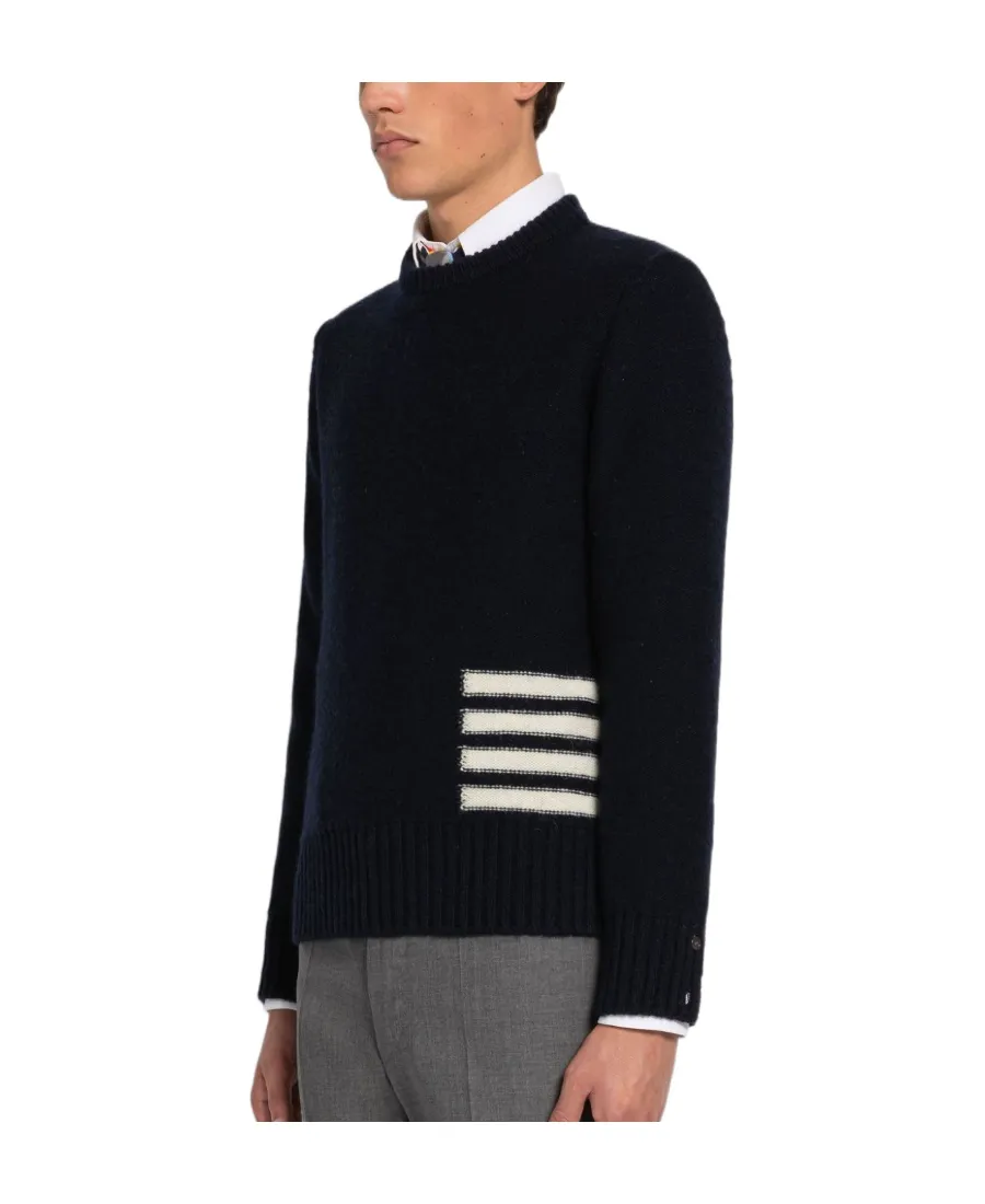 4-Bar Crewneck Sweater
