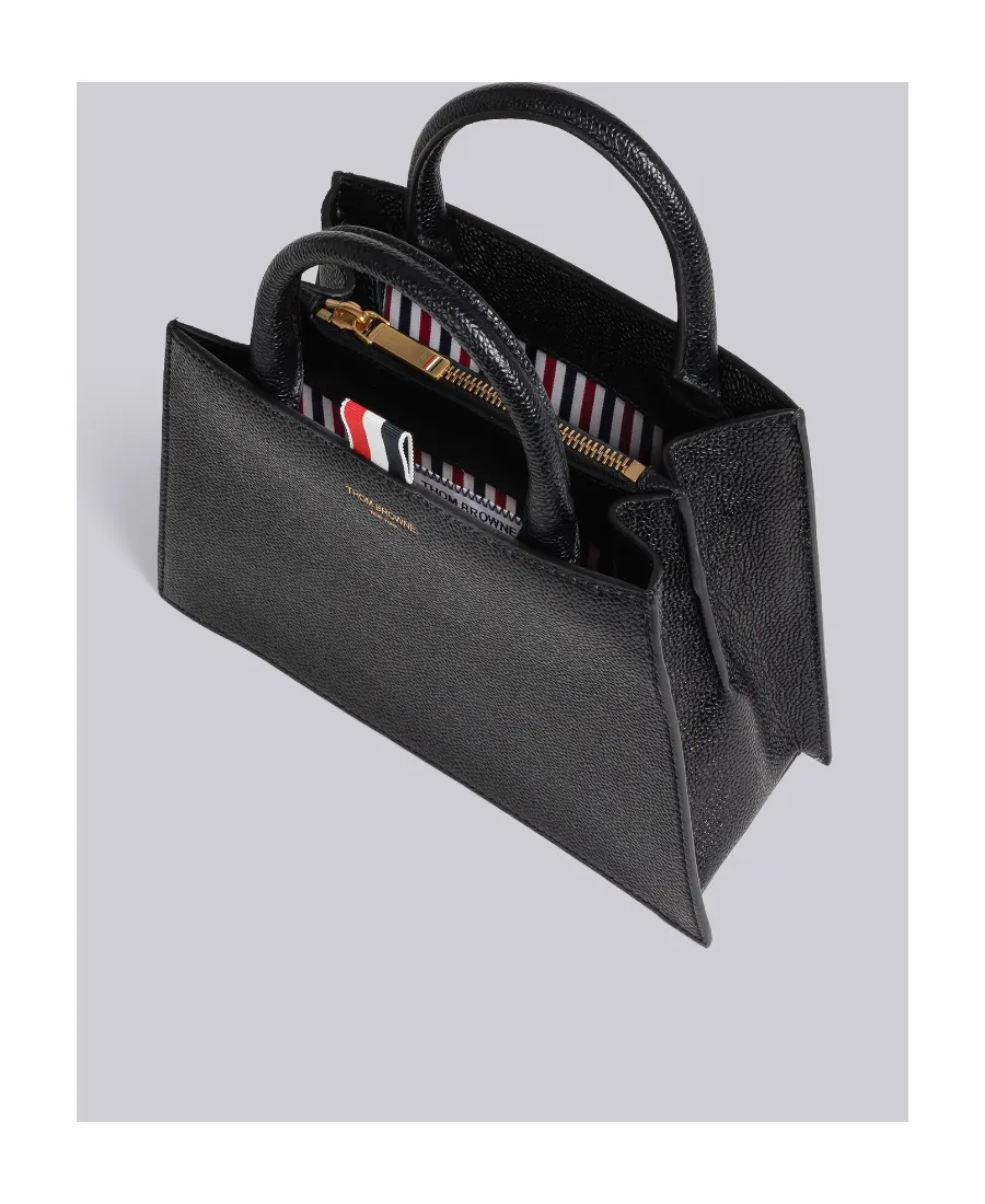Logo Printed Top Handle Bag