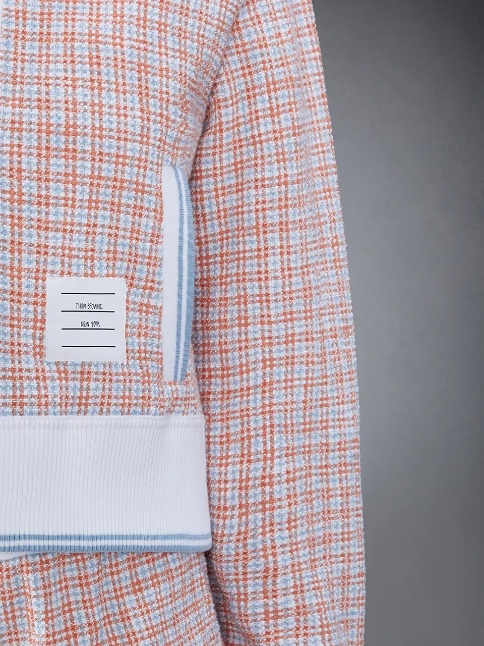 Checked Tweed Cardigan