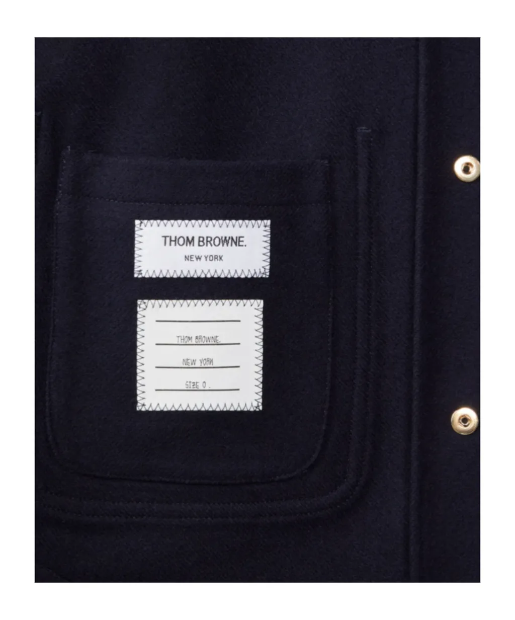 Stripe Detailed Buttoned Jacket