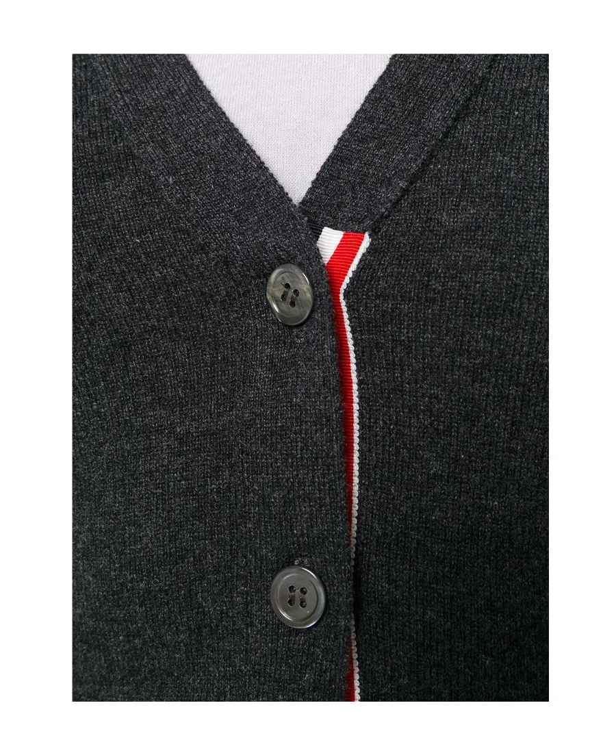 4-Bar V-Neck Cardigan