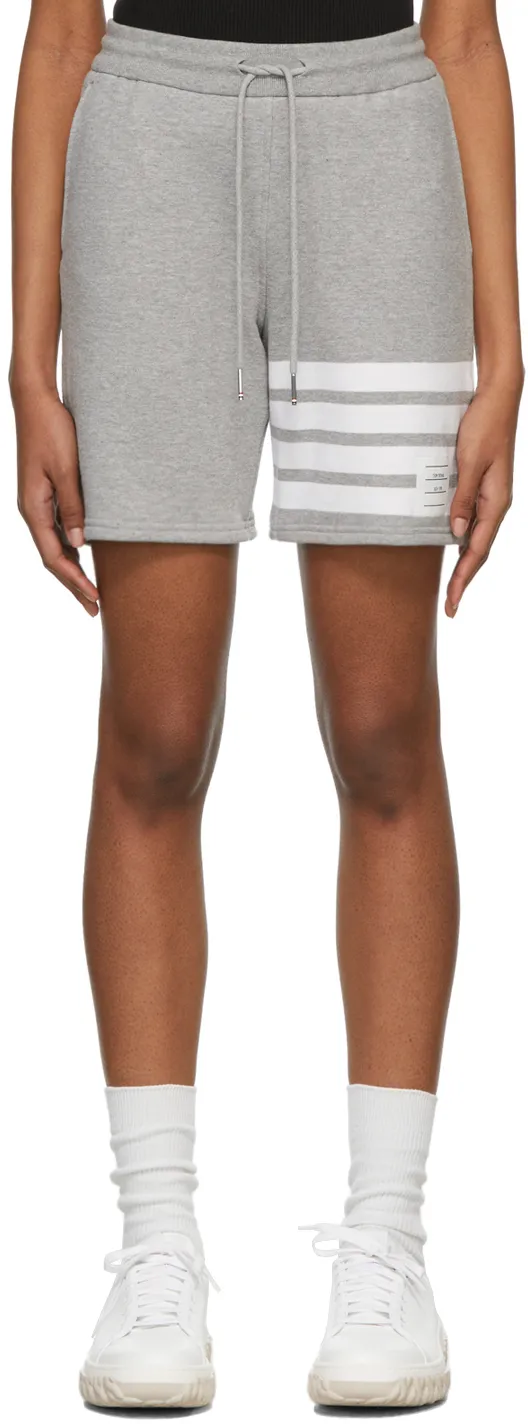 4-Bar Drawstring Track Shorts