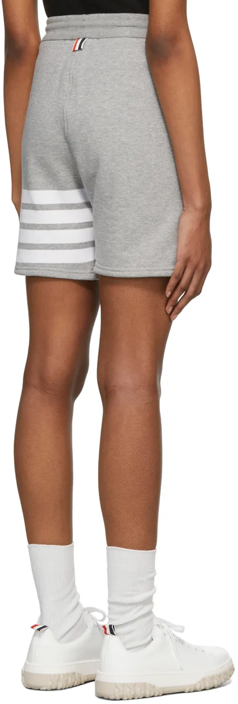 4-Bar Drawstring Track Shorts