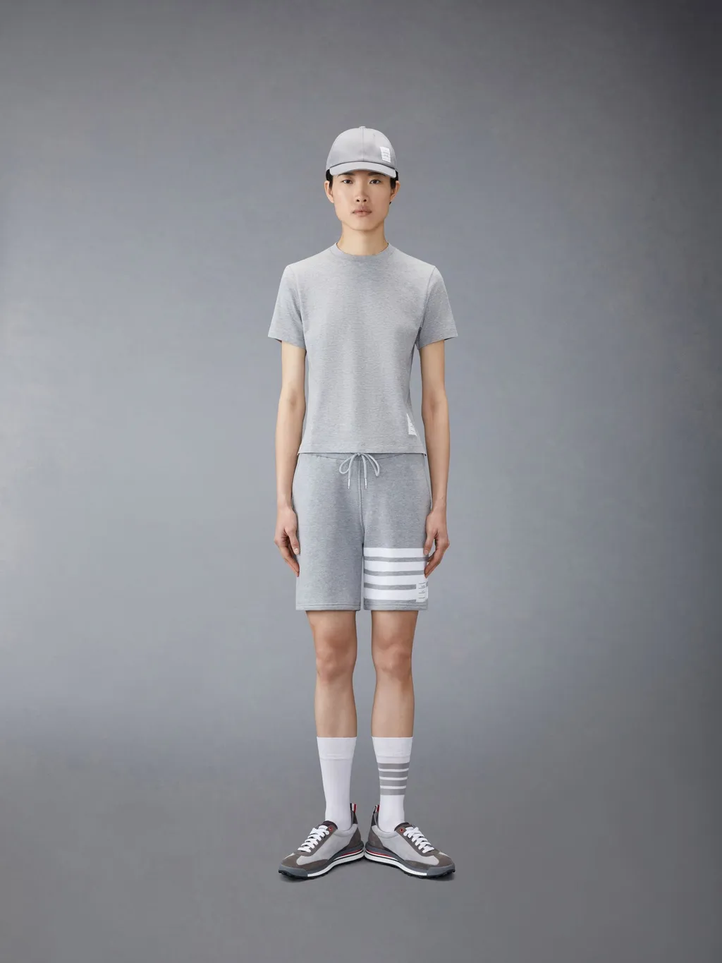 4-Bar Drawstring Track Shorts