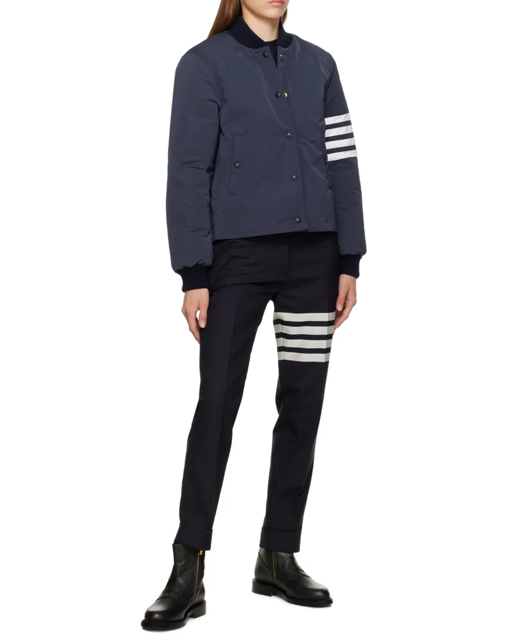 4-Bar Panelled Crop Pants