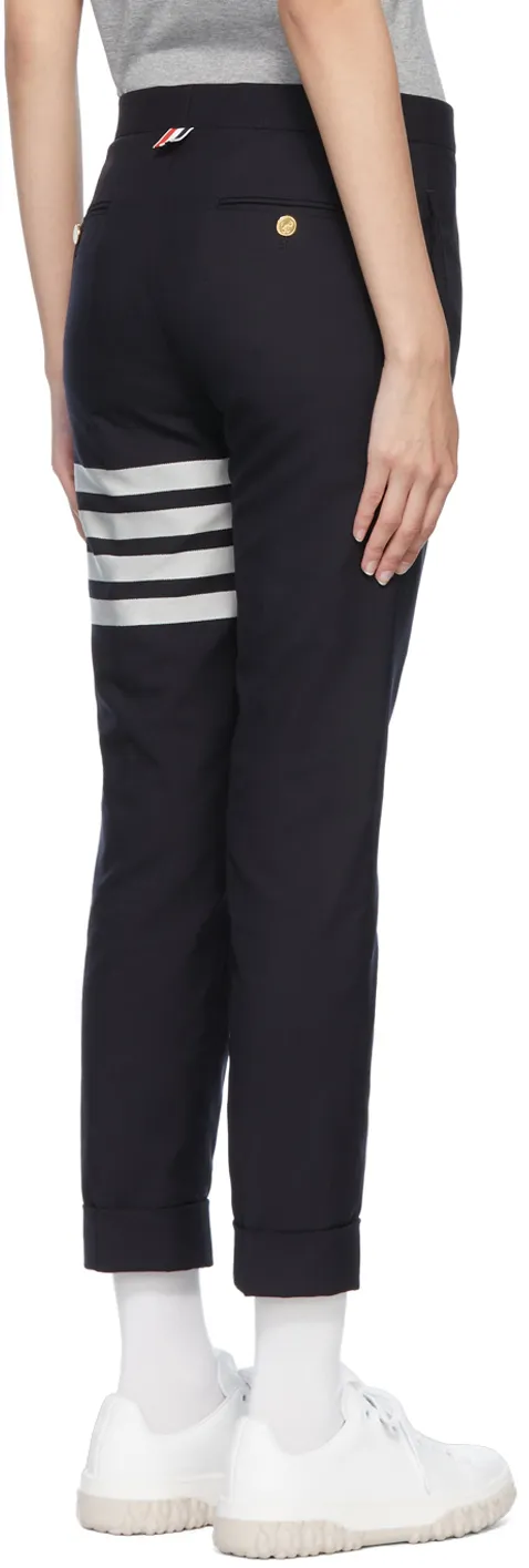 4-Bar Panelled Crop Pants