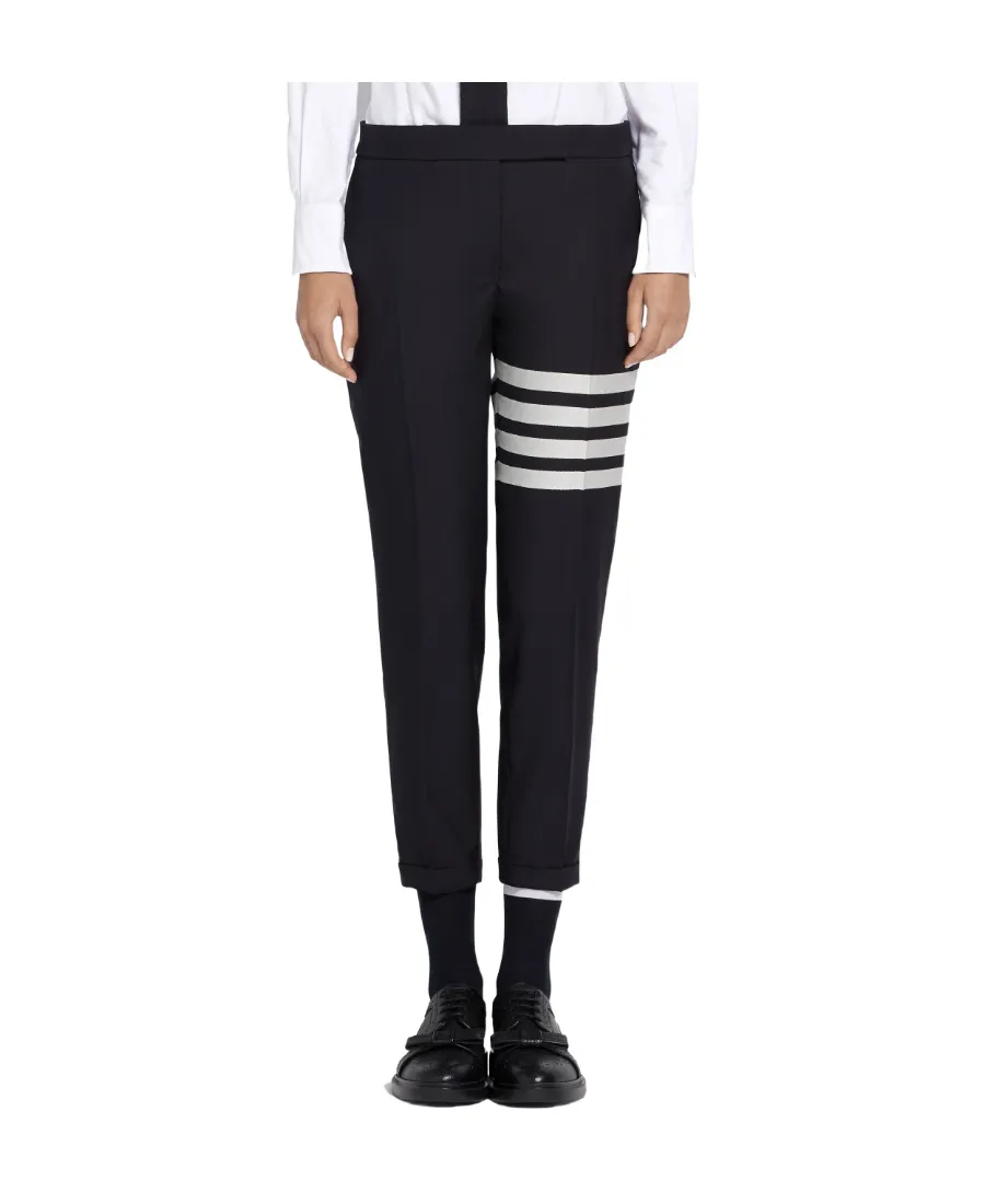 4-Bar Panelled Crop Pants