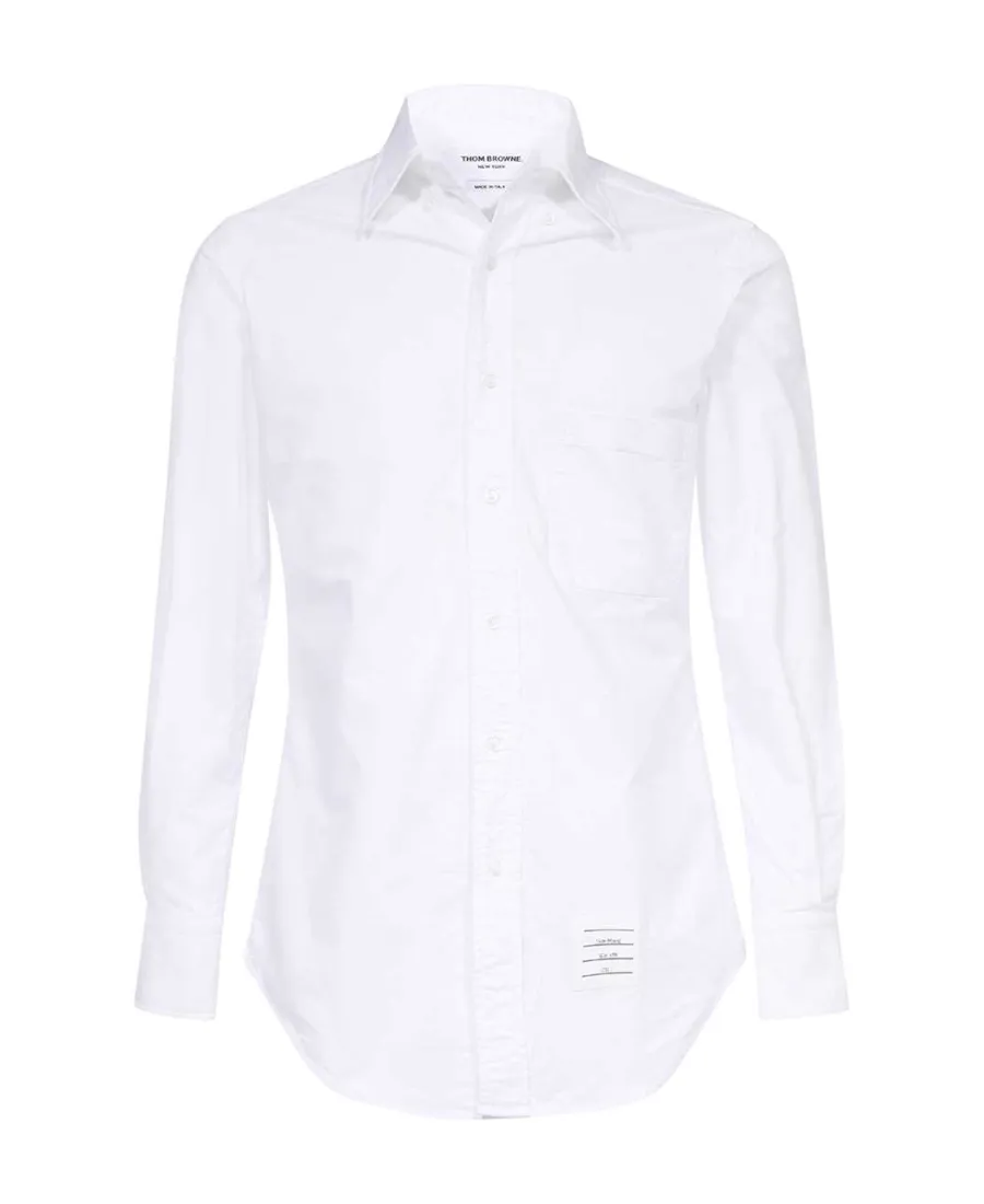 Logo-Patch Cotton Shirt