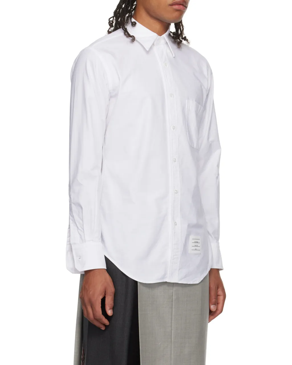 Logo-Patch Cotton Shirt