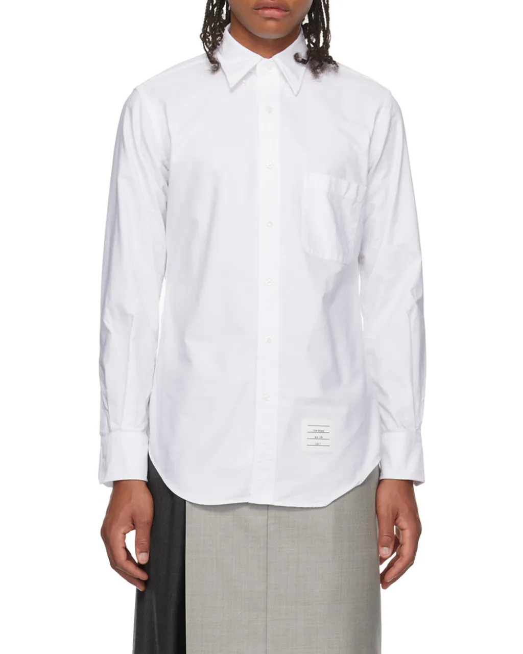 Logo-Patch Cotton Shirt