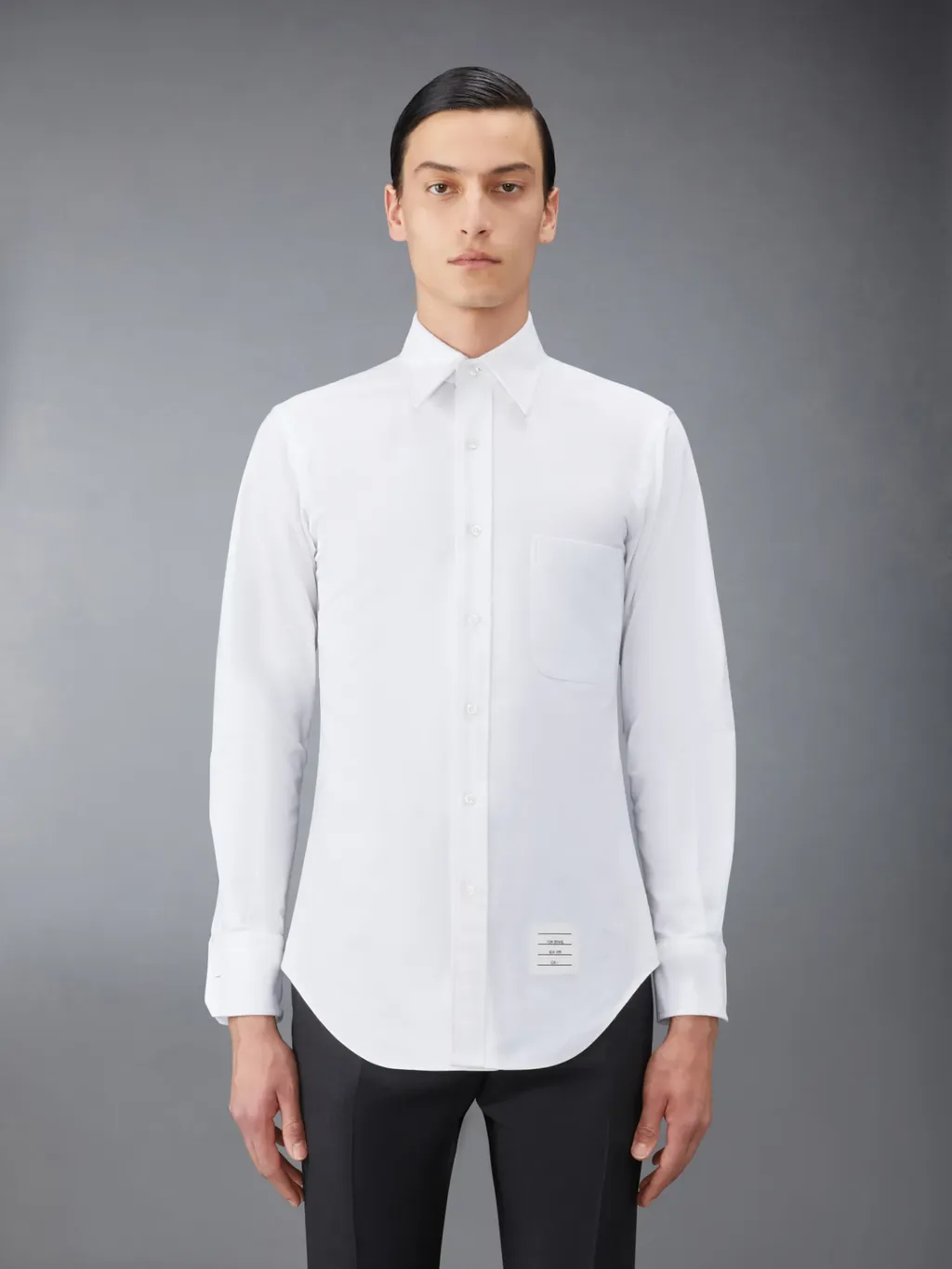 Logo-Patch Cotton Shirt