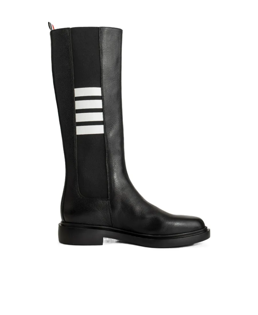 4-Bar Knee Length Chelsea Boots