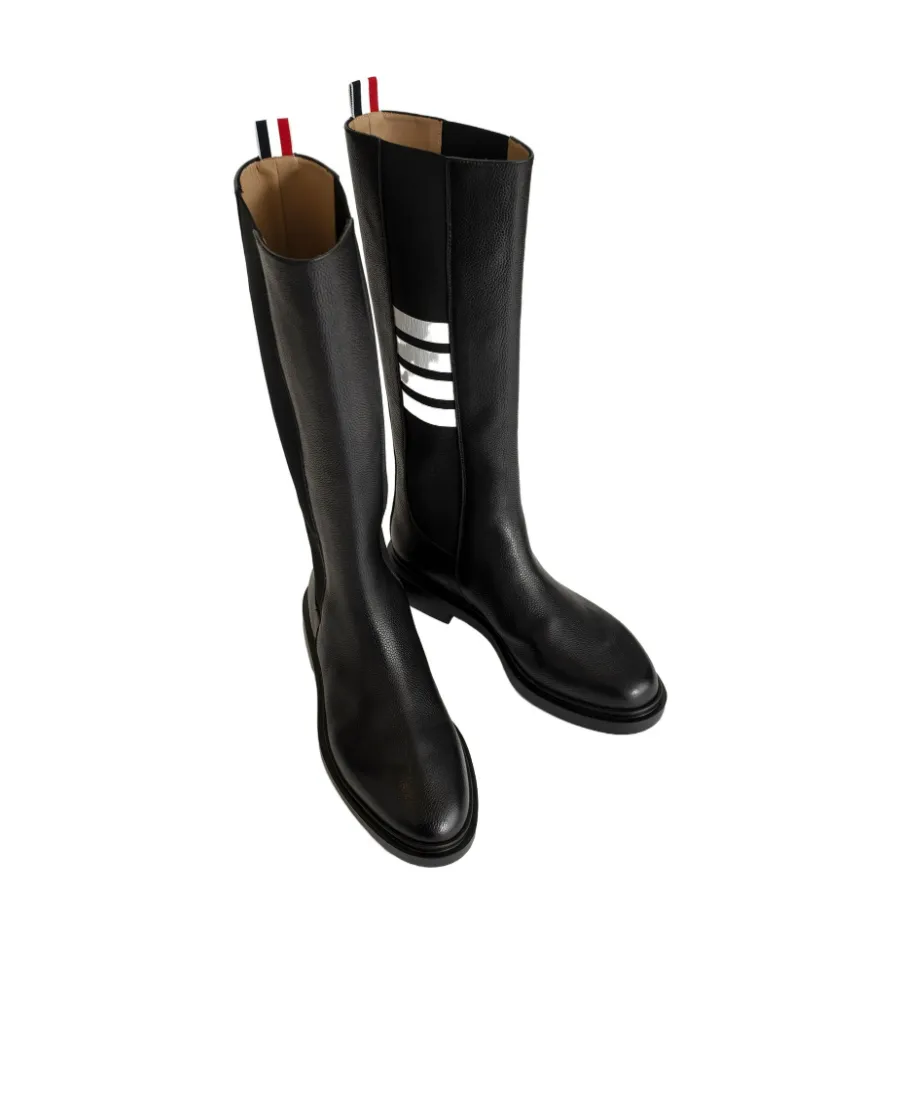 4-Bar Knee Length Chelsea Boots